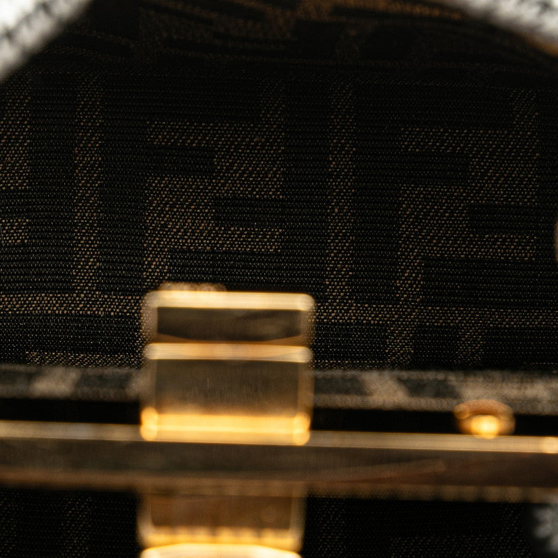 Fendi Peekaboo ISeeU Cotton Leather 2way Bag