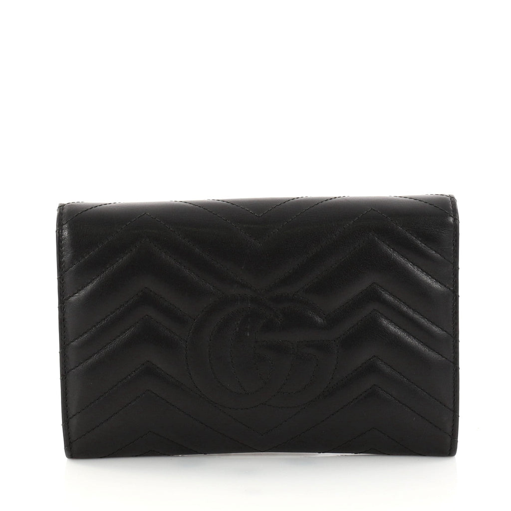 GG Marmont Chain Wallet Matelasse Leather Mini