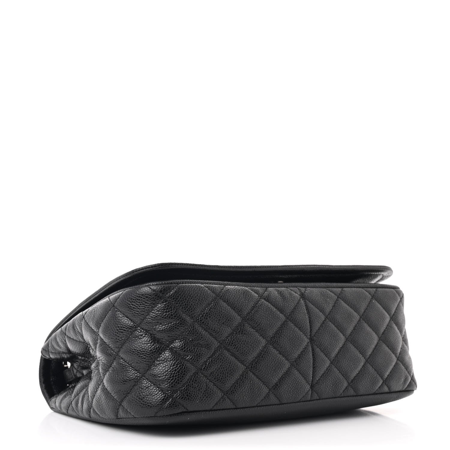 Caviar Large Timeless CC Flap Black