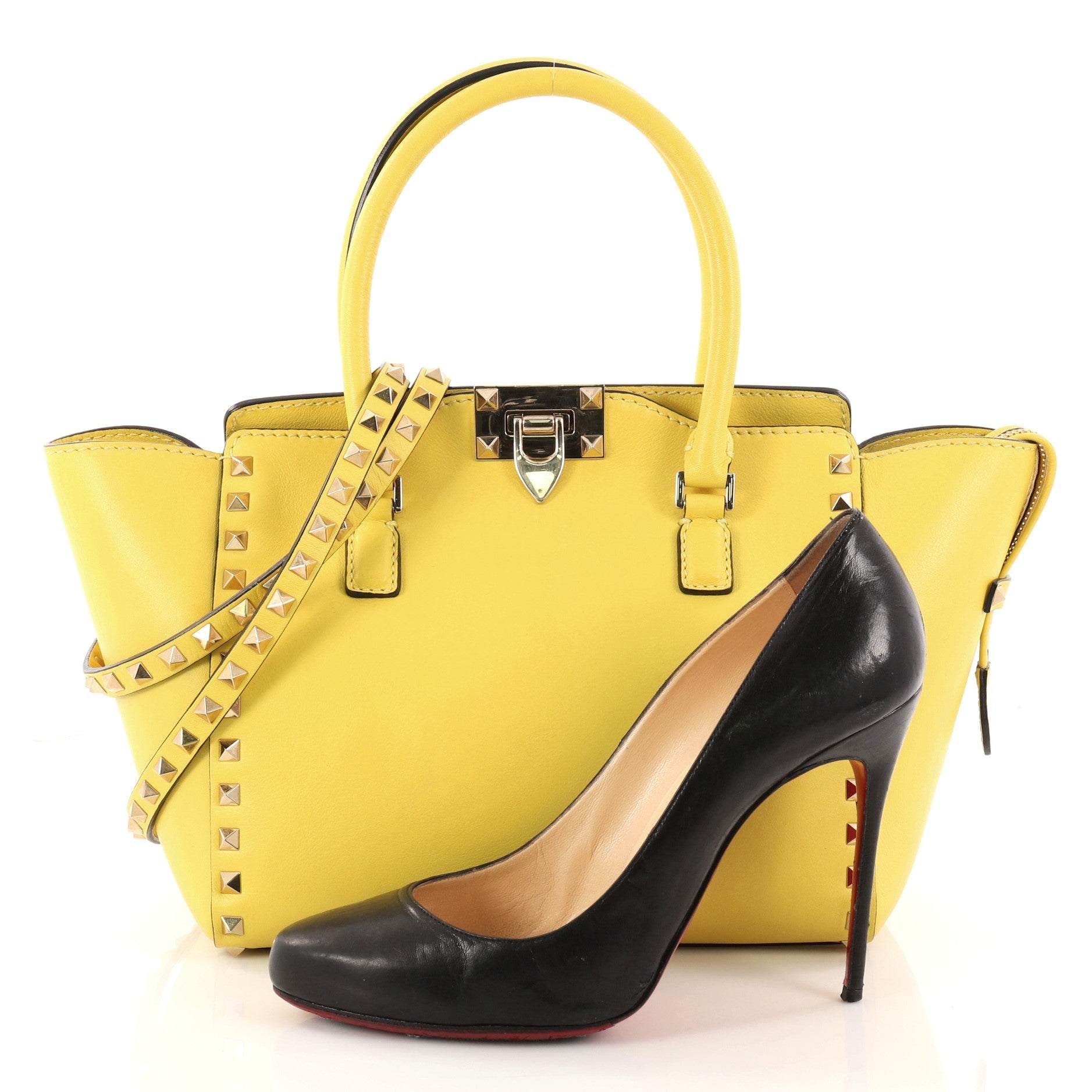 Rockstud Tote Rigid Leather Mini
