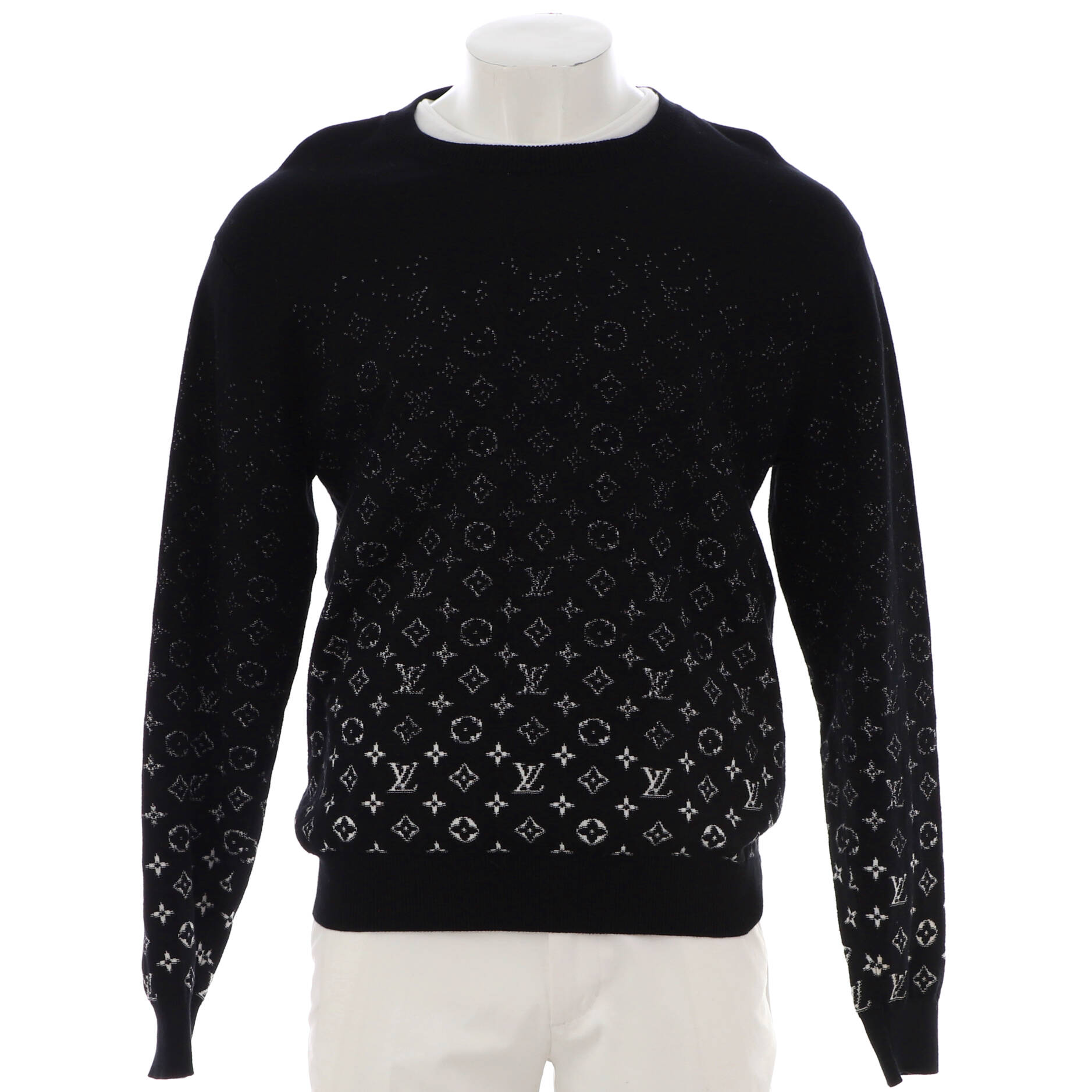 Men's Crewneck Sweater Monogram Degrade Cotton