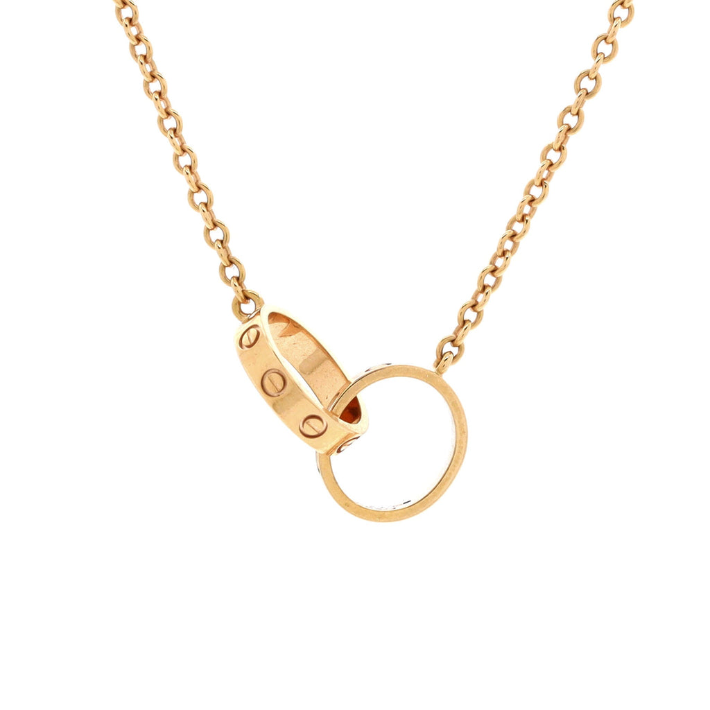 Love Interlocking Necklace 18K Rose Gold
