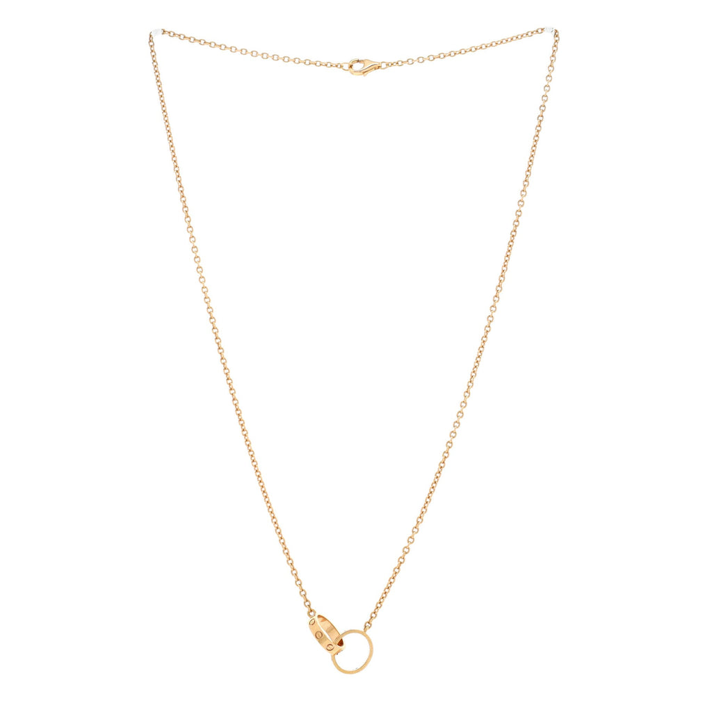 Love Interlocking Necklace 18K Rose Gold
