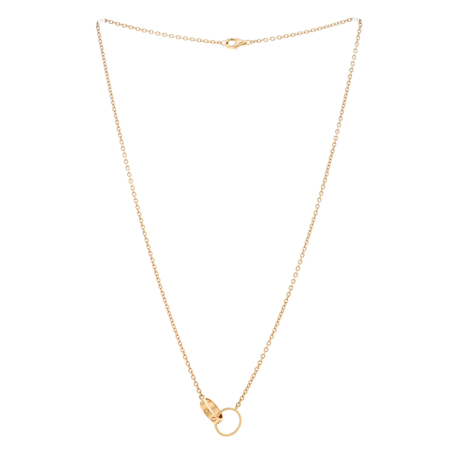 Love Interlocking Necklace 18K Rose Gold