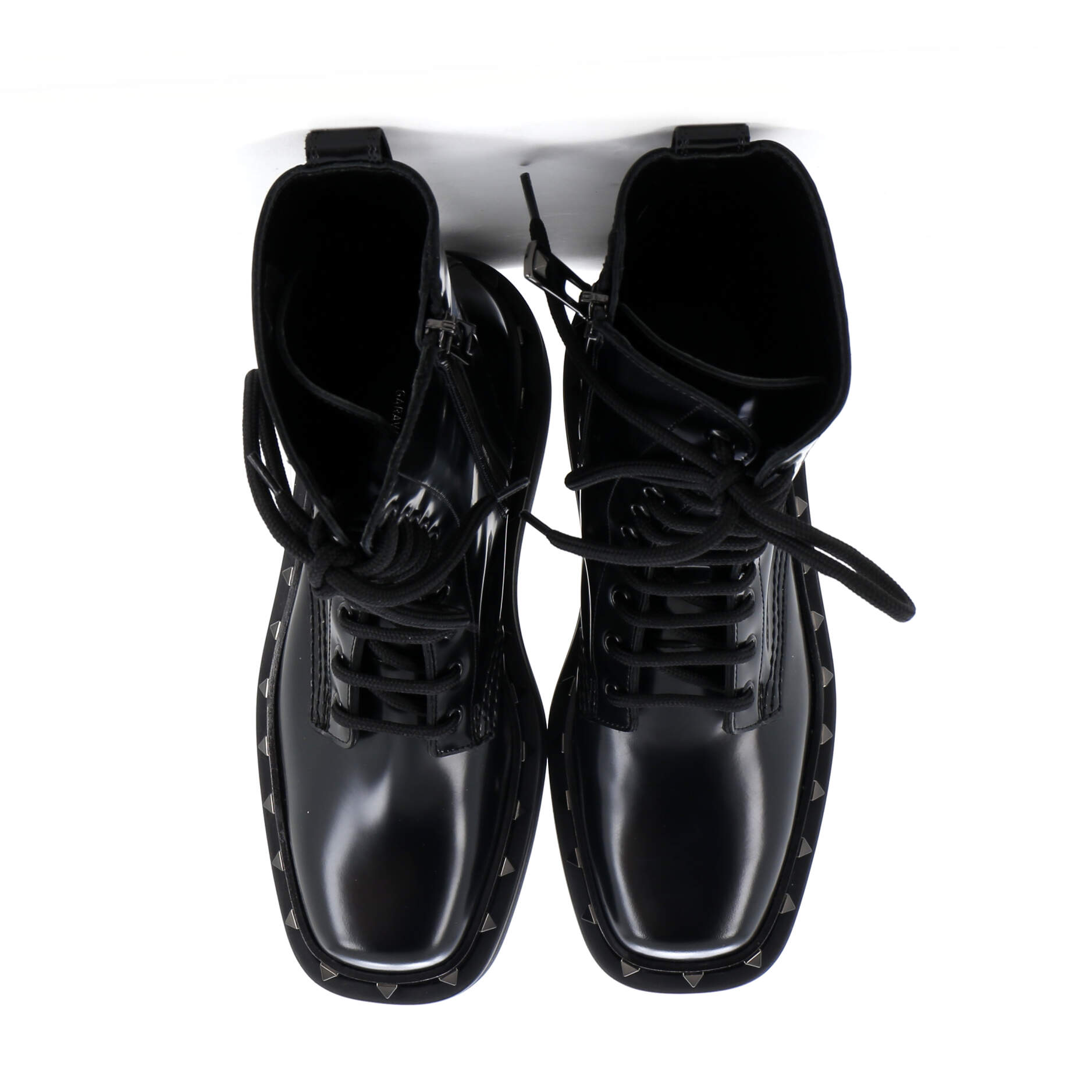 Women's Rockstud M-Way Combat Boots Leather
