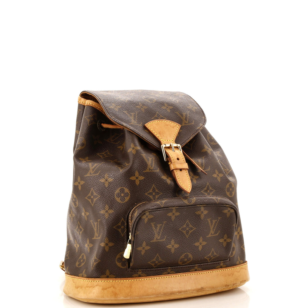 Louis Vuitton Vintage Montsouris Backpack Monogram Canvas MM