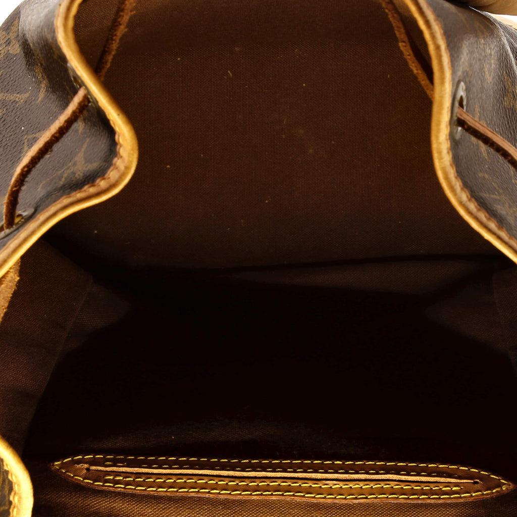 Louis Vuitton Vintage Montsouris Backpack Monogram Canvas MM