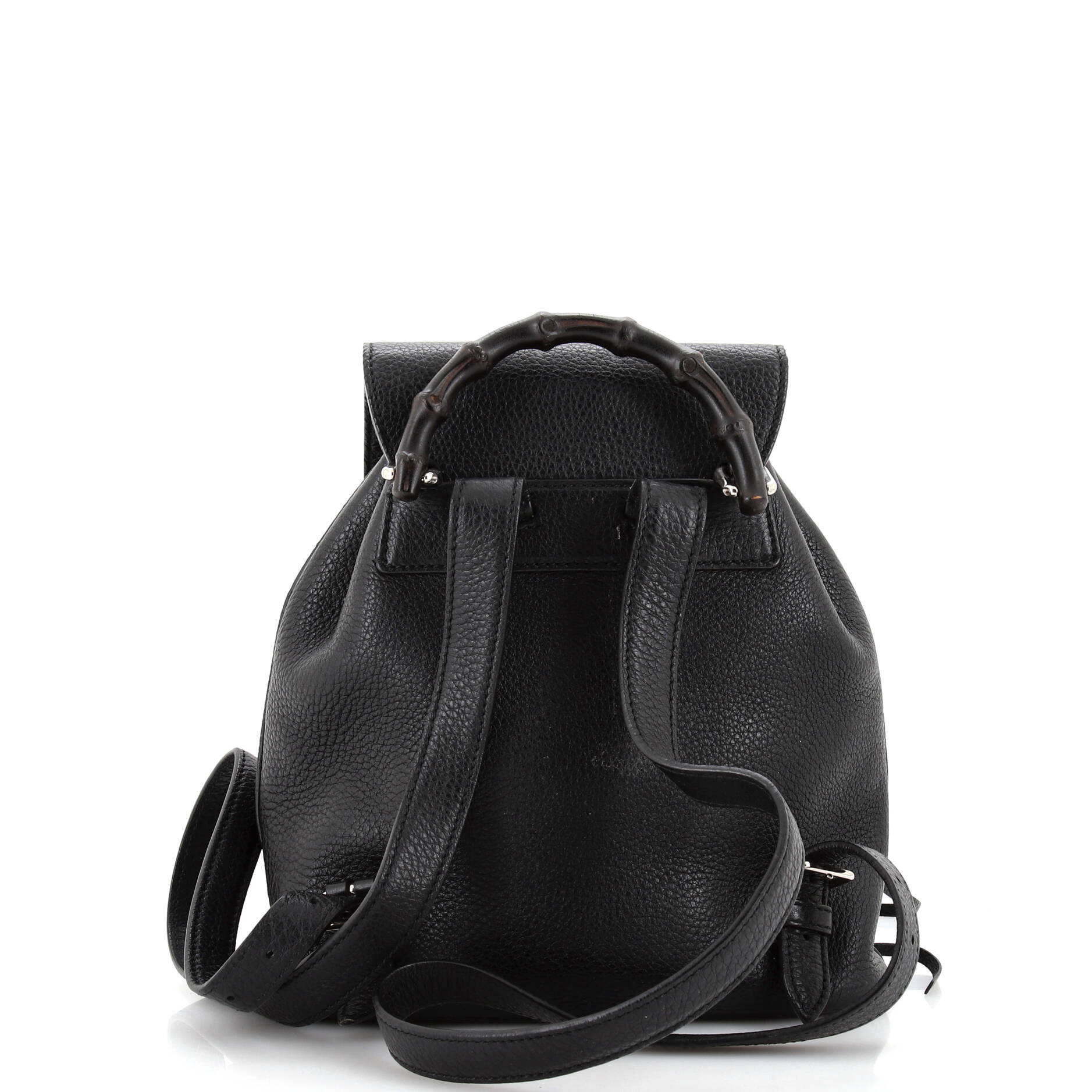 Bamboo Tassel Backpack Leather Mini