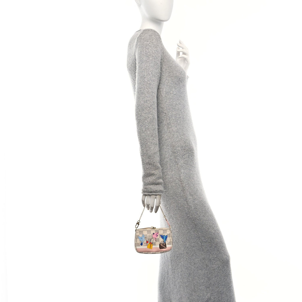 Damier Azur 2018 Christmas Animation Mini Pochette Accessories
