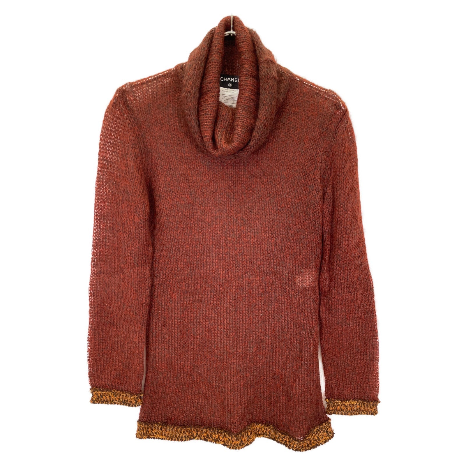 Chanel P11638W02445 Mohair Turtleneck Sweater