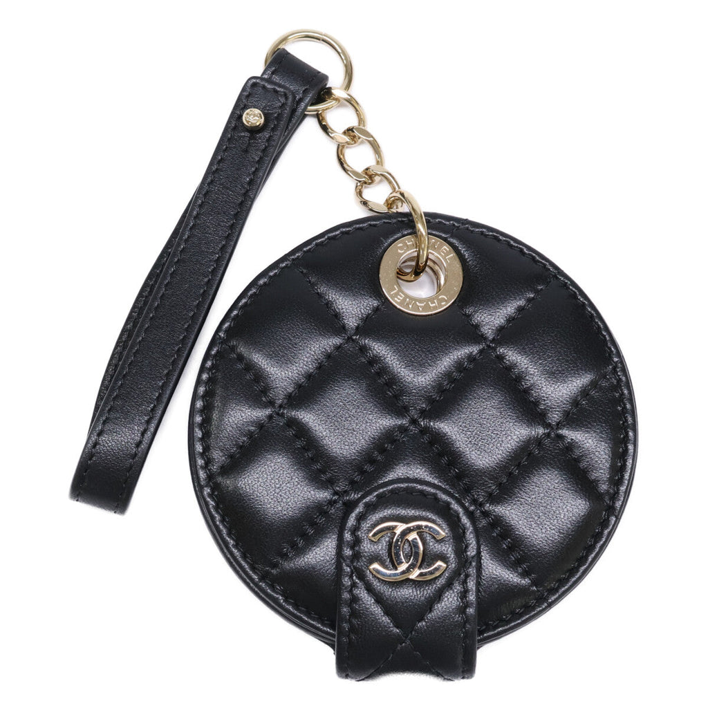Chanel Matelasse Lambskin Name Tag Charm