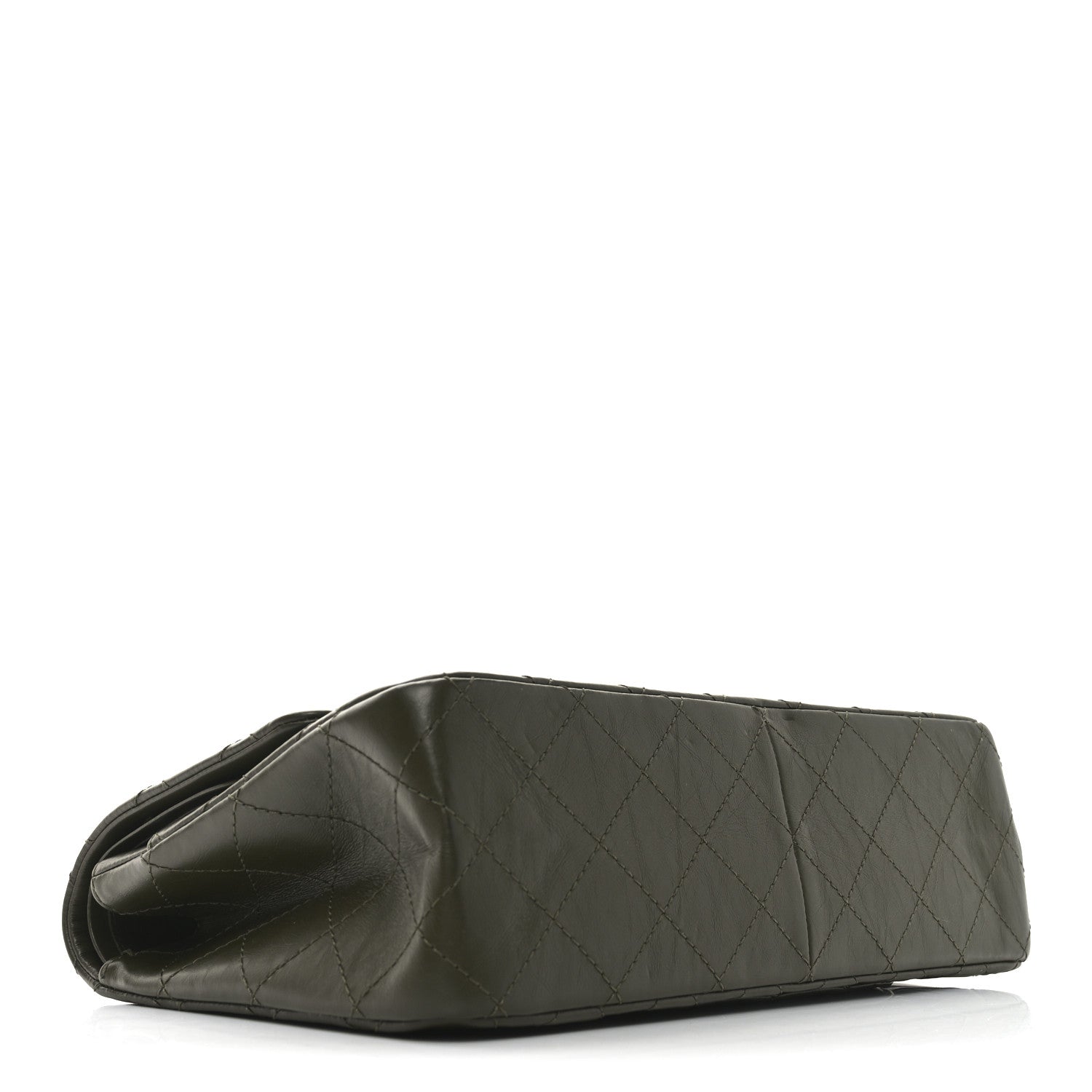 Aged Calfskin Quilted 2.55 Reissue 227 Flap Dark Green