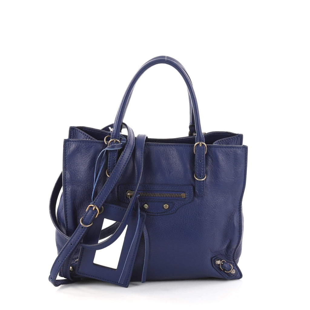 Papier A4 Classic Studs Handbag Leather Mini