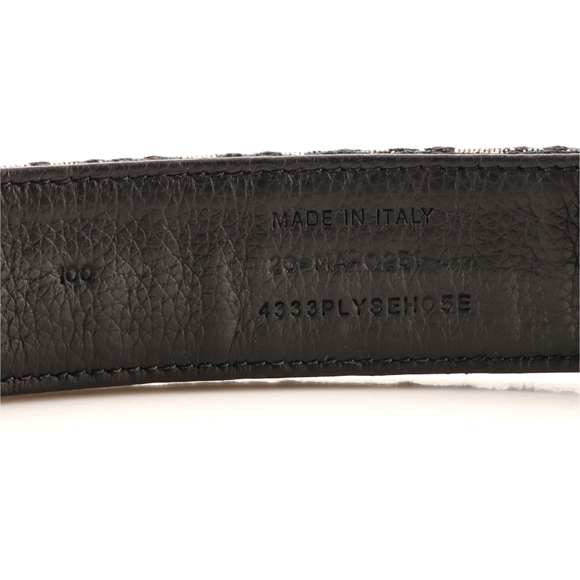 Signature Buckle Belt Oblique Canvas Medium 105