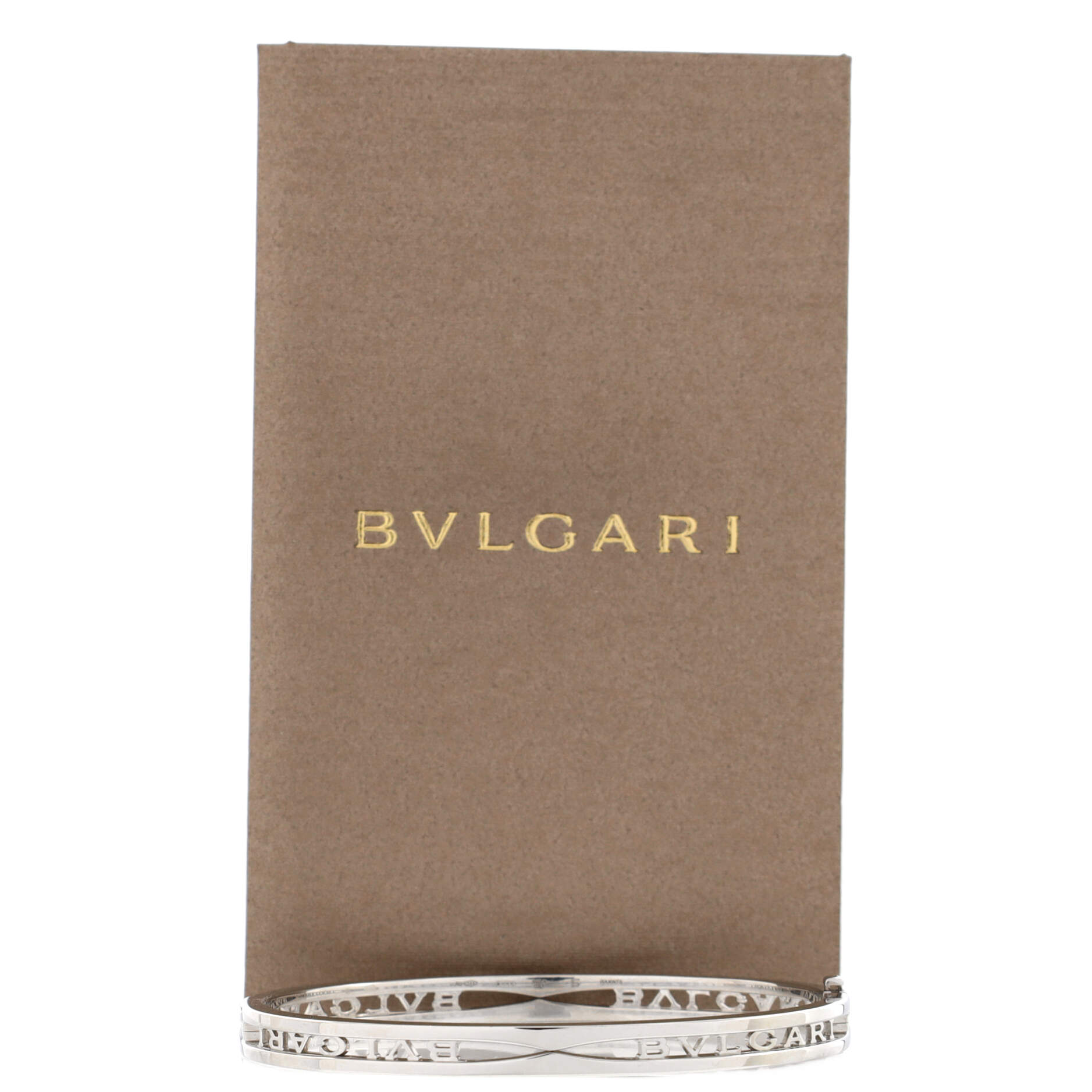 B.Zero1 Hinged Bangle Bracelet 18K White Gold