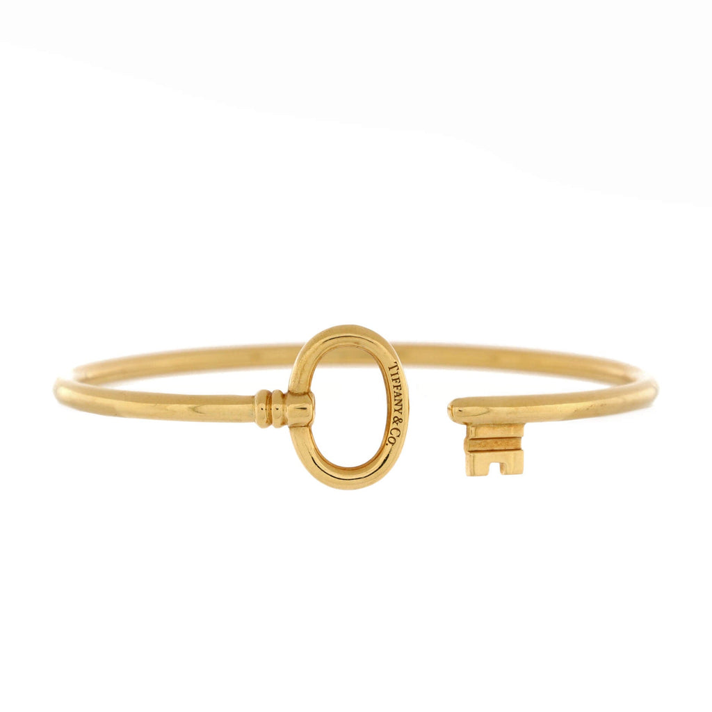 Heart Key Wire Bracelet 18K Yellow Gold