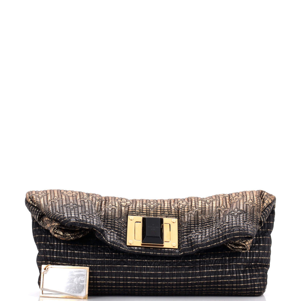 Altair Clutch Monogram Jacquard Textile