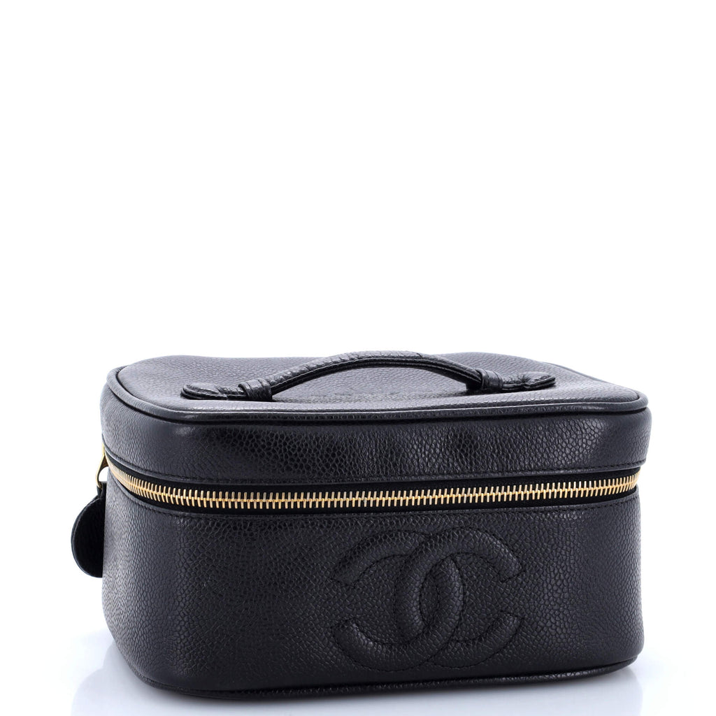 Vintage Timeless Cosmetic Case Caviar Medium
