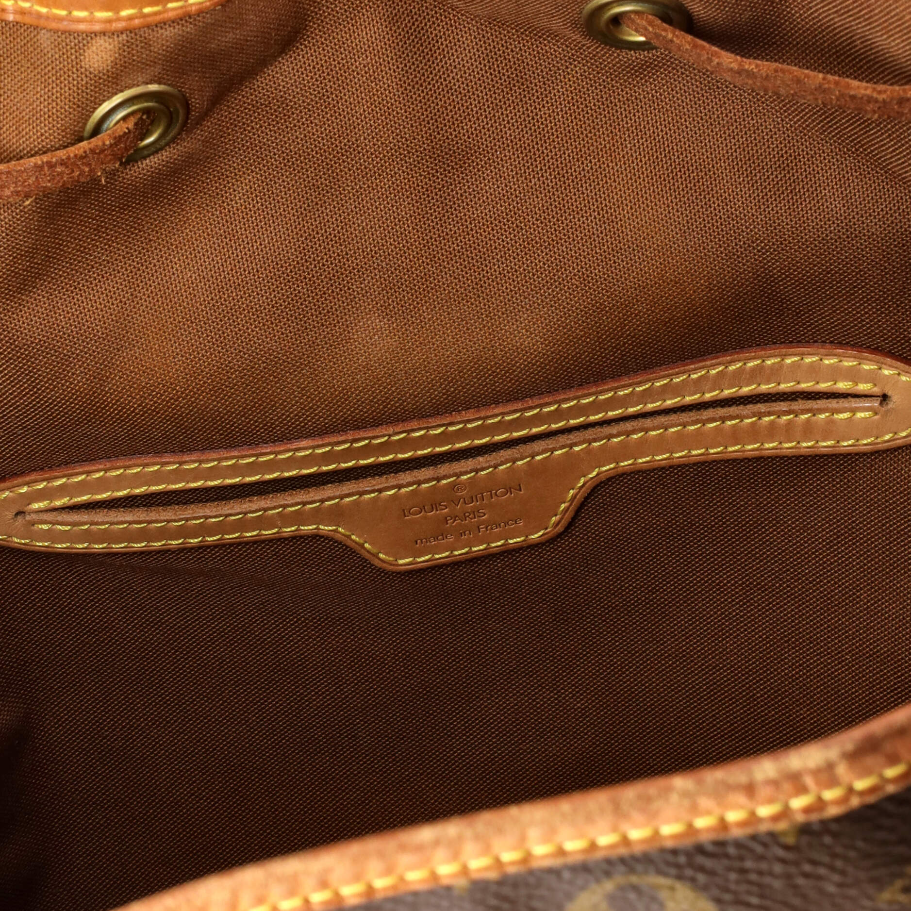Louis Vuitton Vintage Montsouris Backpack Monogram Canvas GM