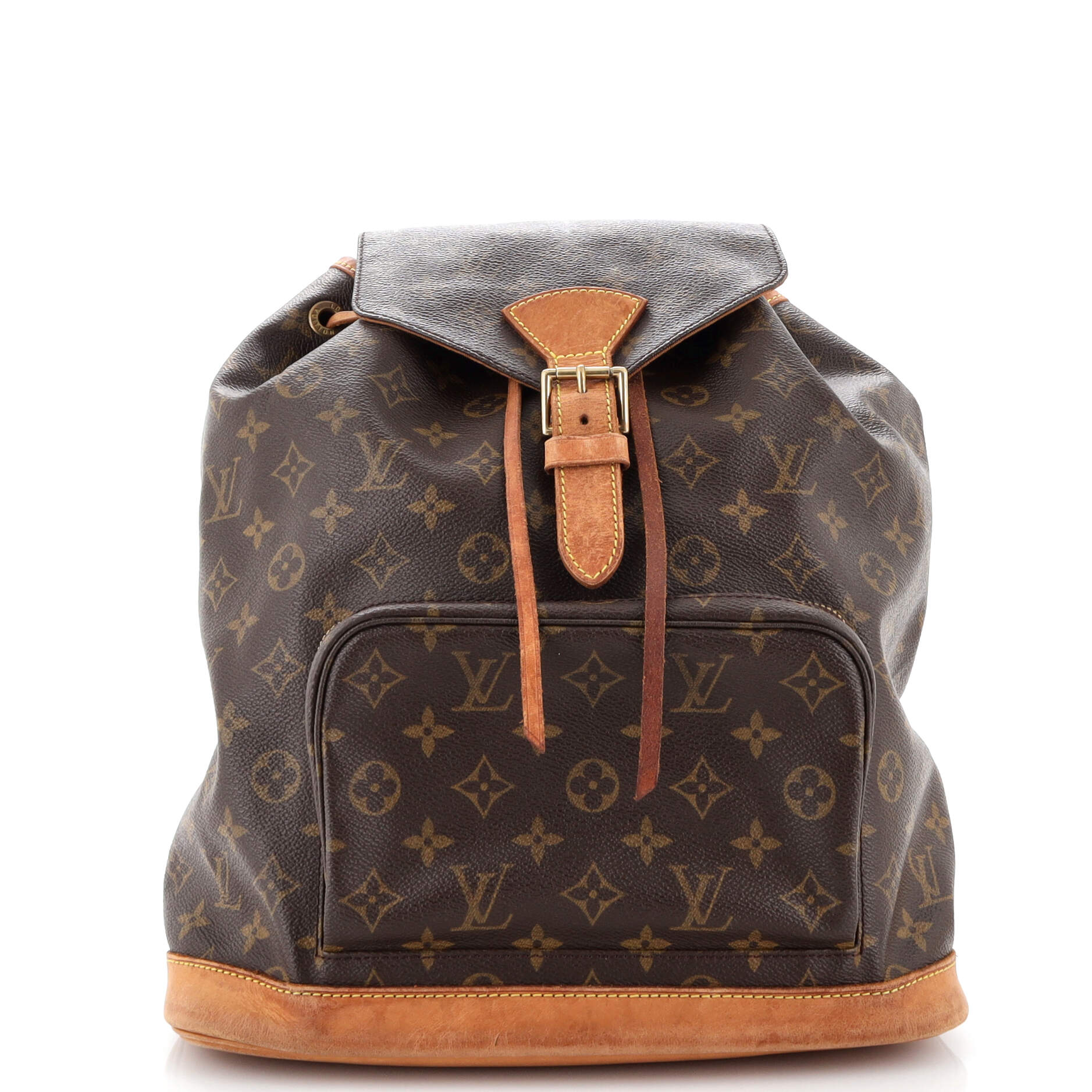 Louis Vuitton Vintage Montsouris Backpack Monogram Canvas GM