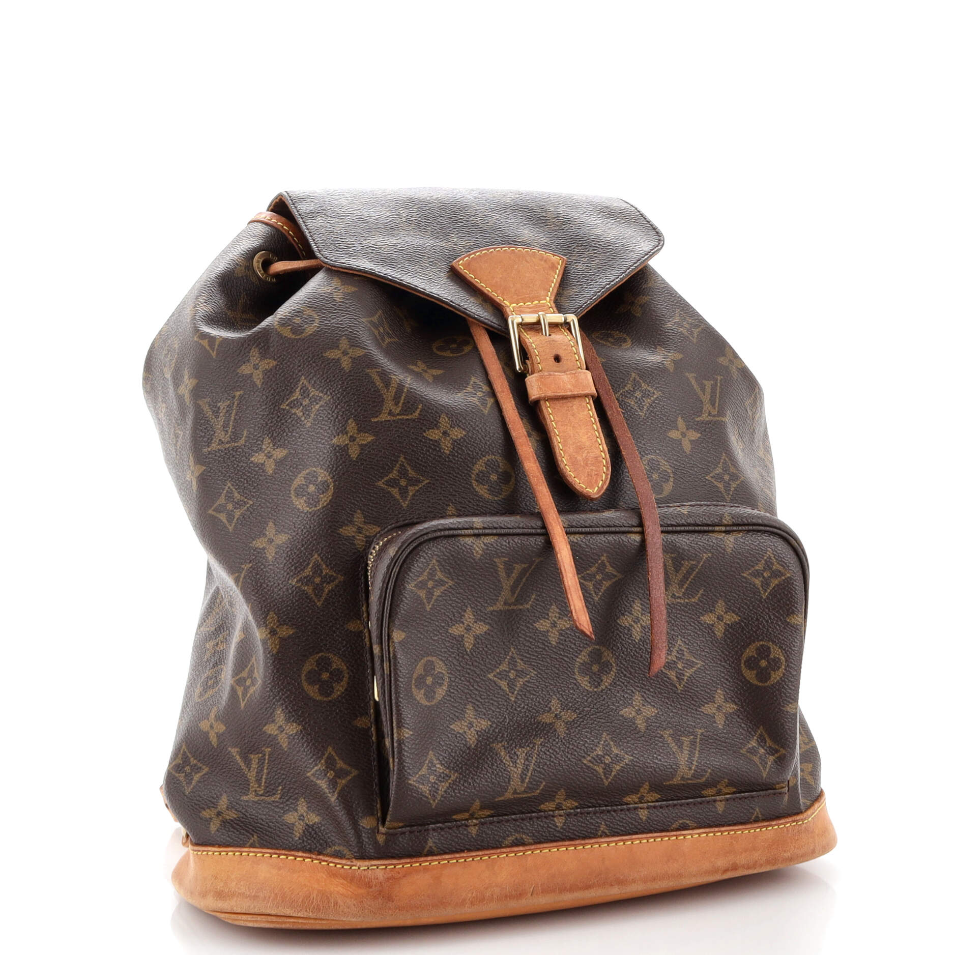Louis Vuitton Vintage Montsouris Backpack Monogram Canvas GM