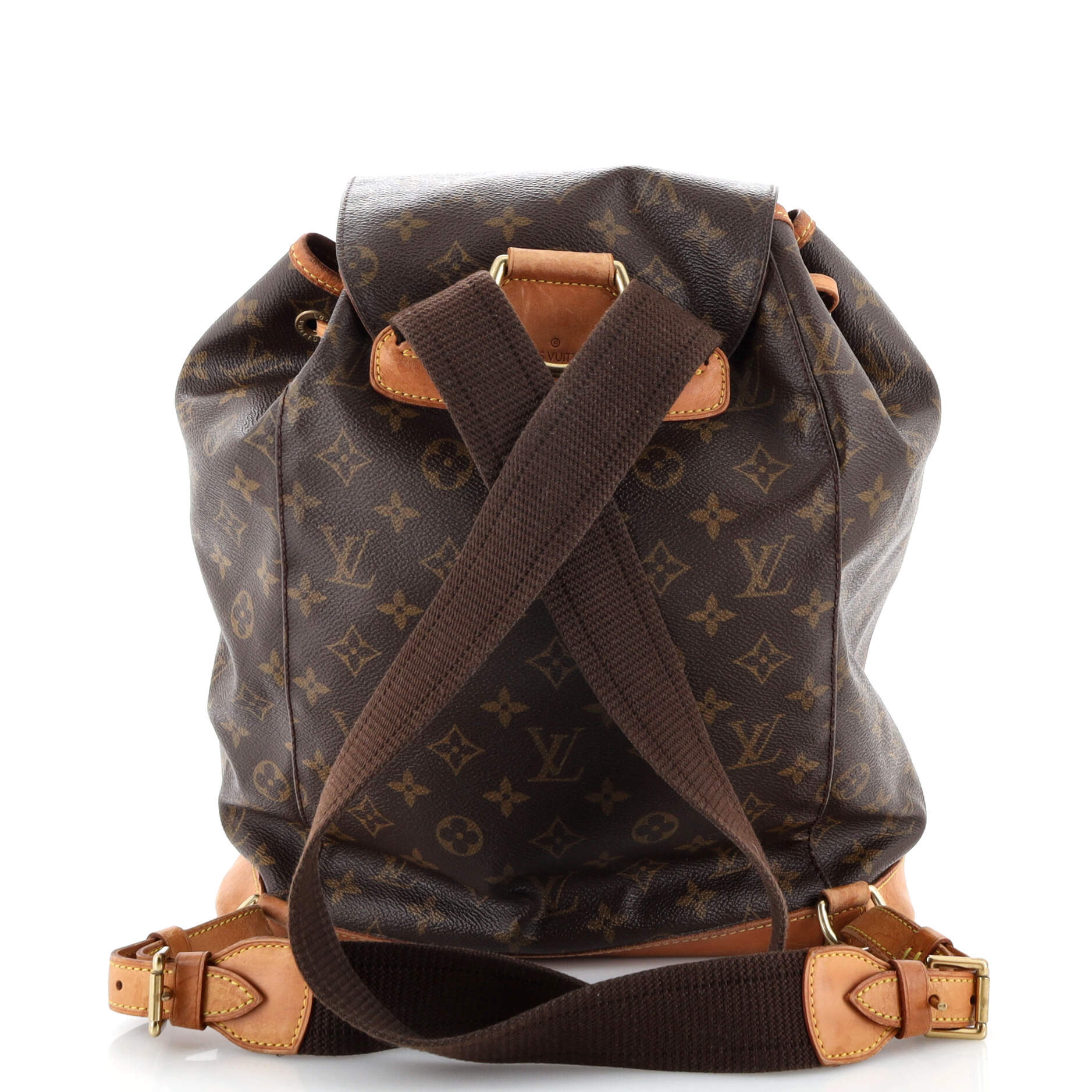 Louis Vuitton Vintage Montsouris Backpack Monogram Canvas GM