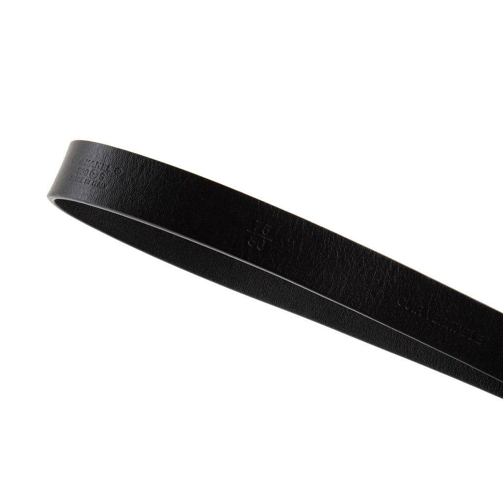 CC Buckle Belt Leather with Crystal Embellished Metal Thin 90