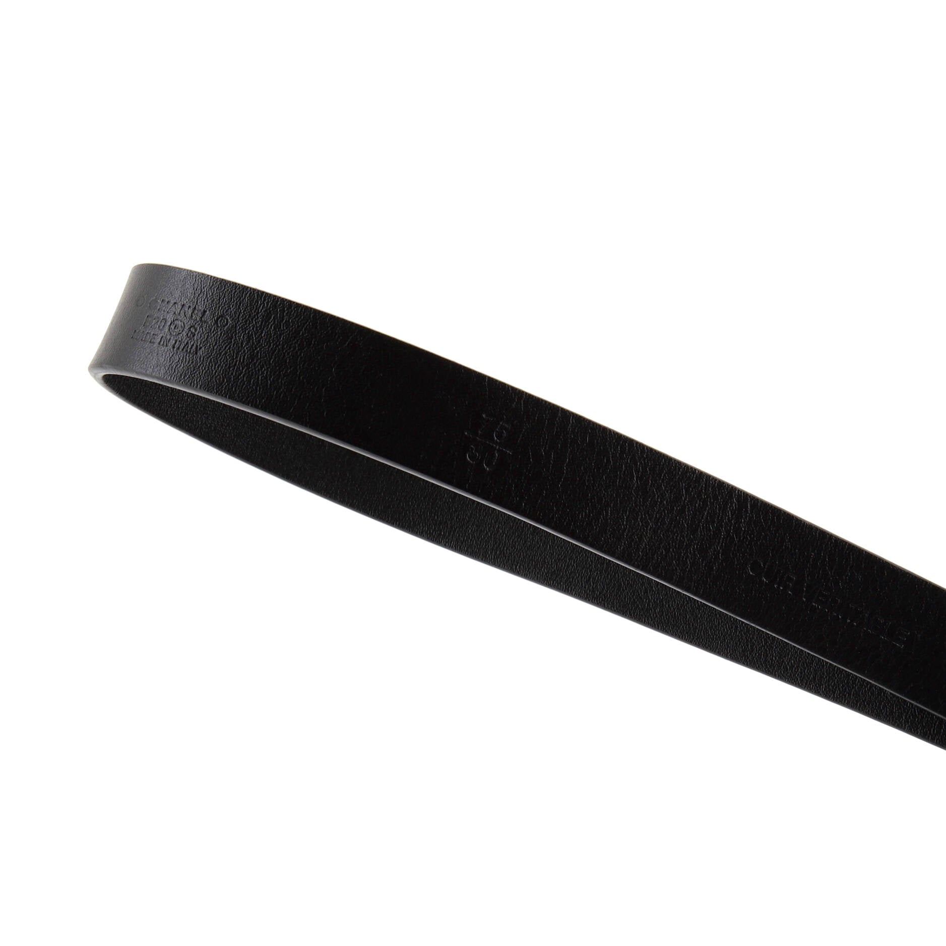 CC Buckle Belt Leather with Crystal Embellished Metal Thin 90