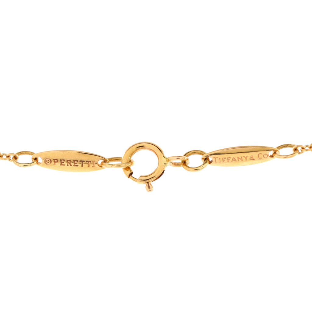 Elsa Peretti Open Heart Pendant Necklace 18K Yellow Gold 16mm