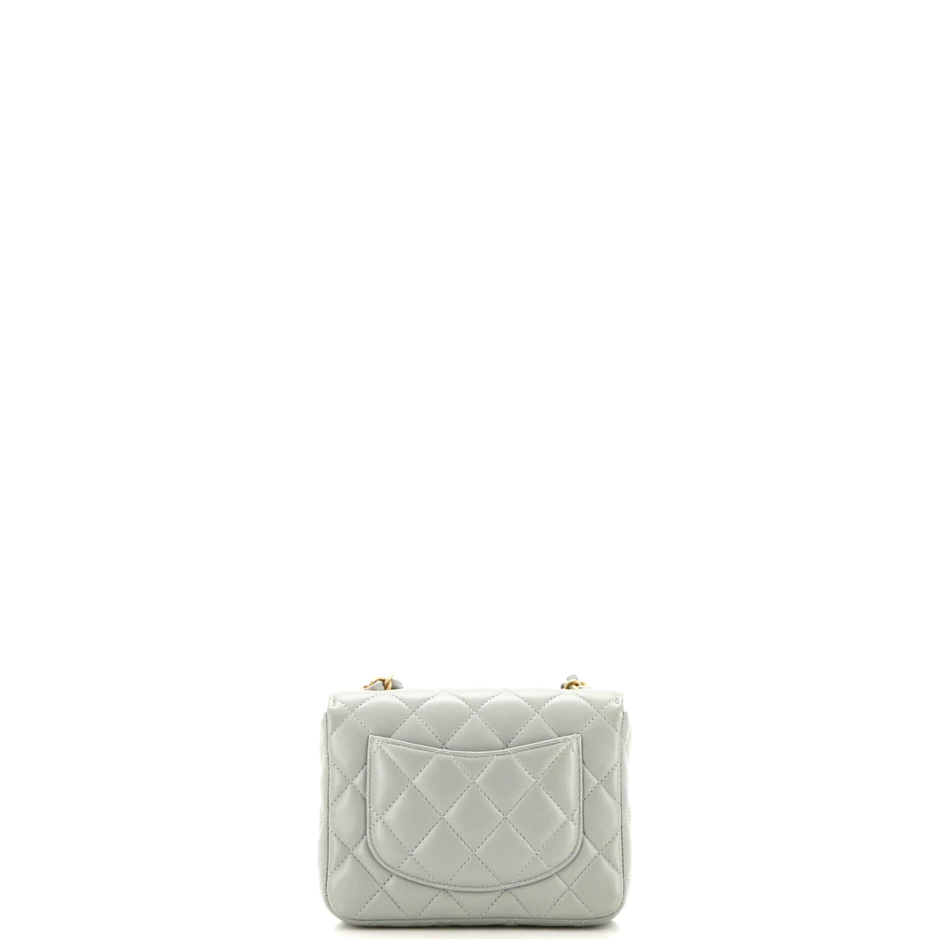 Casino Royale Charms Square Flap Bag Quilted Lambskin with Enamel Mini