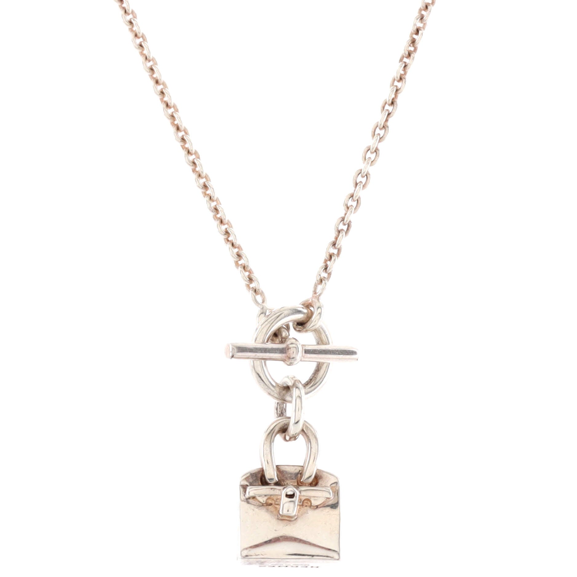 Birkin Amulette Pendant Necklace Sterling Silver