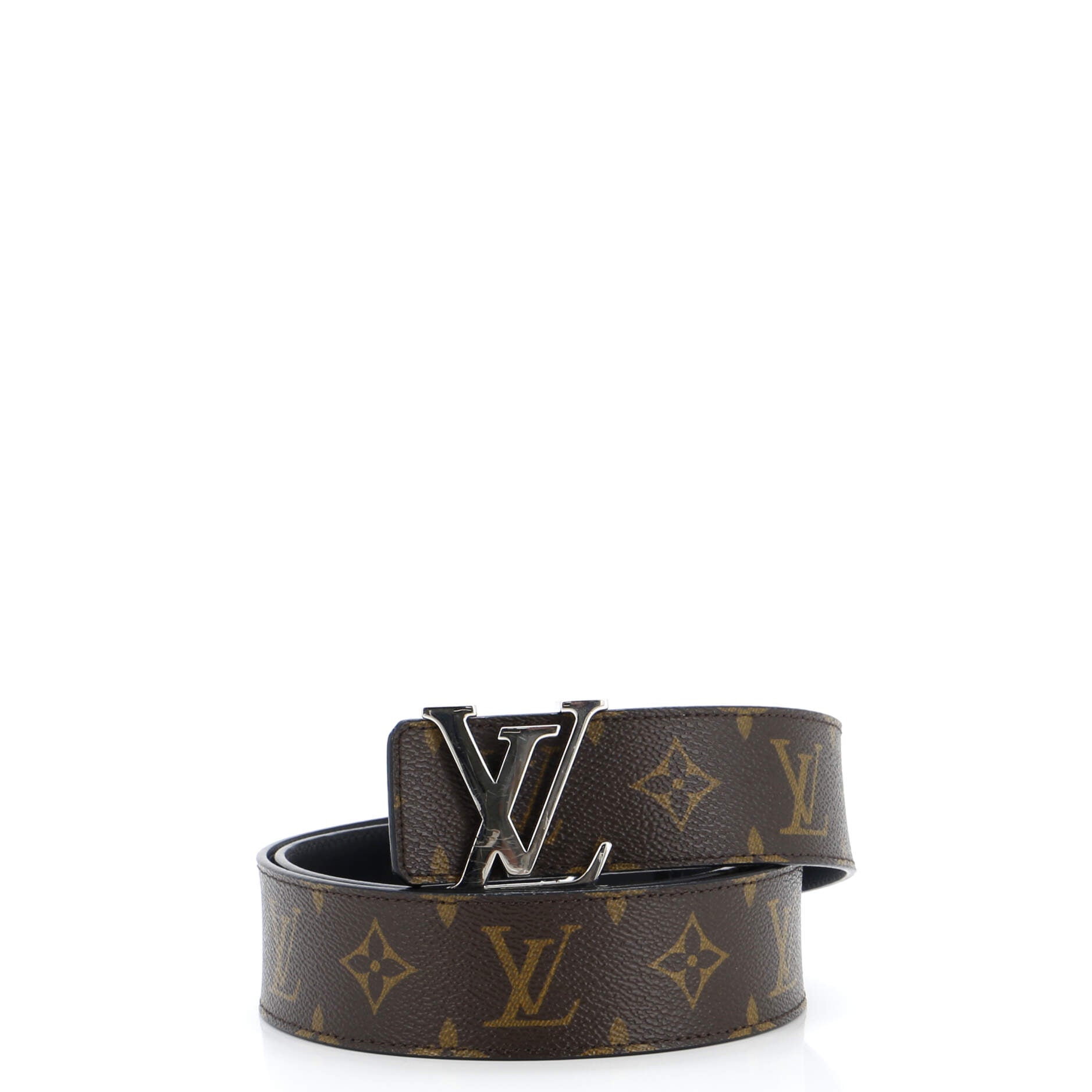 LV Initiales Reversible Belt Monogram Canvas and Leather Wide 95