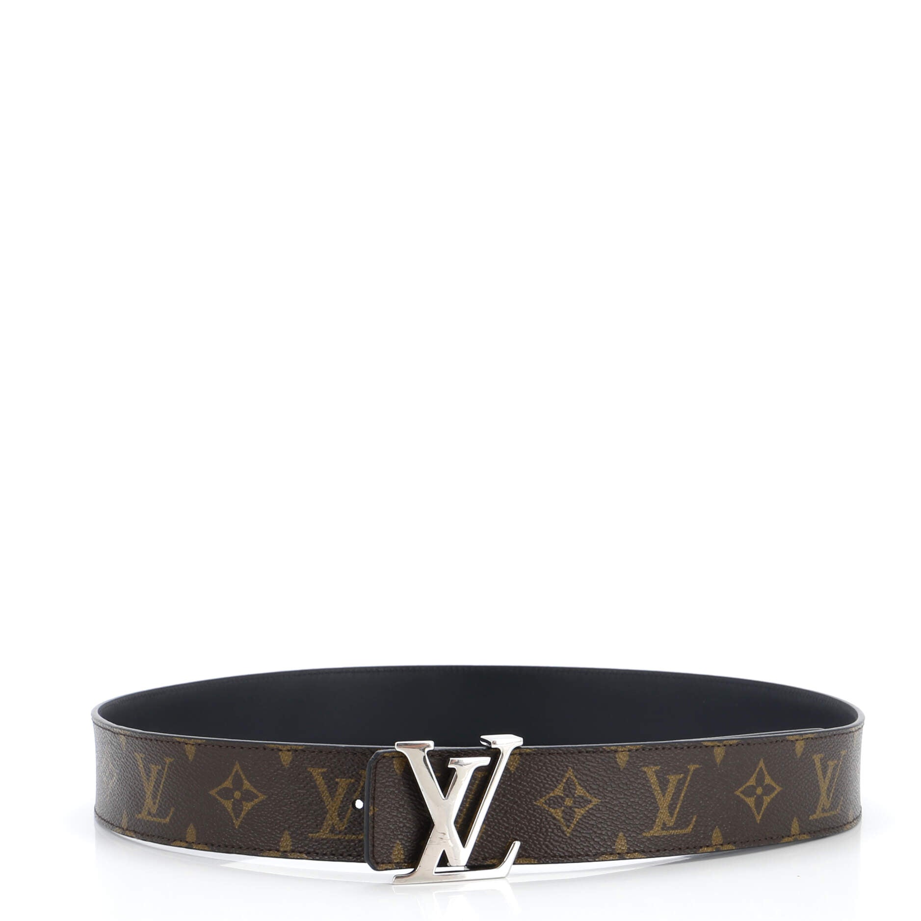 LV Initiales Reversible Belt Monogram Canvas and Leather Wide 95