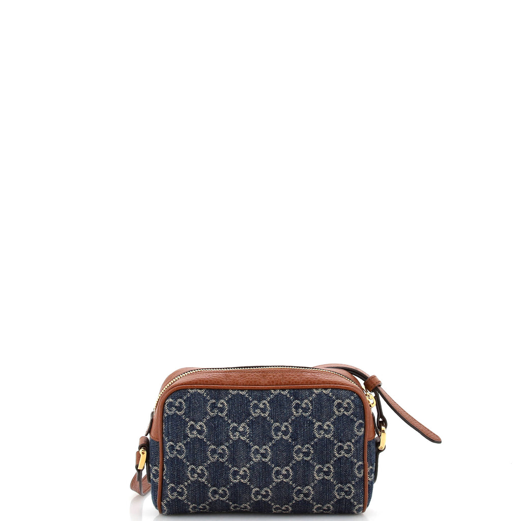Ophidia Shoulder Bag GG Denim Mini