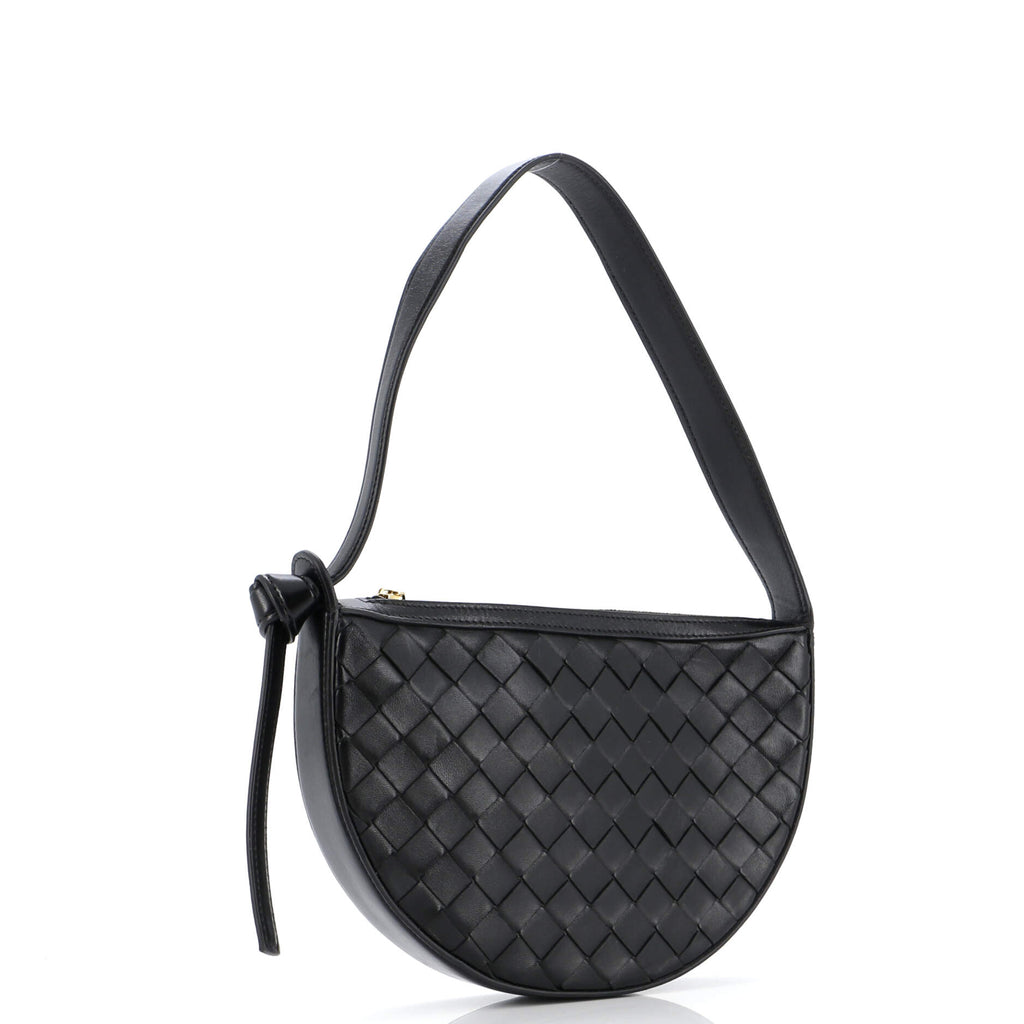 Sunrise Shoulder Bag Intrecciato Leather Mini