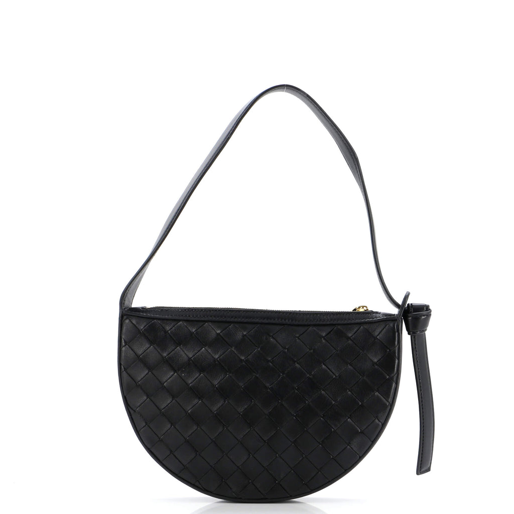 Sunrise Shoulder Bag Intrecciato Leather Mini