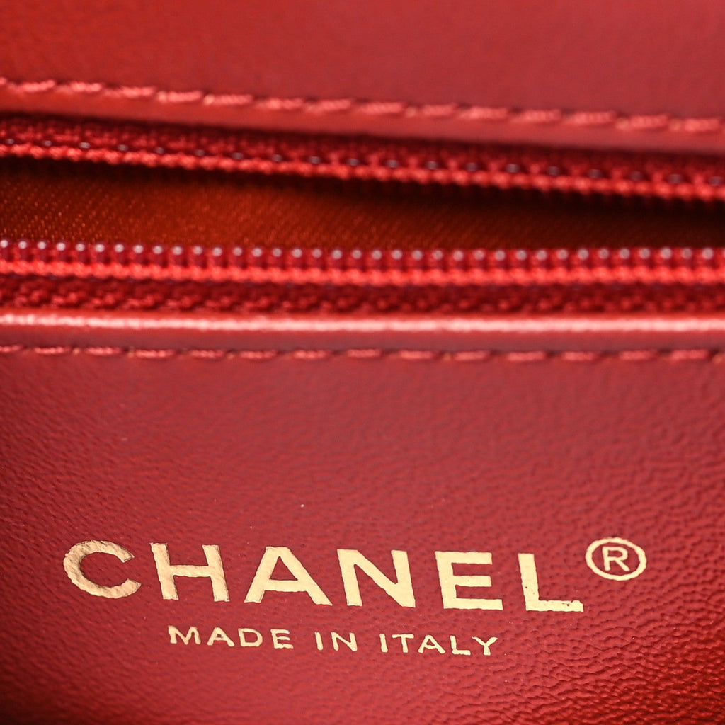 Tweed Quilted Flap Red Multicolor