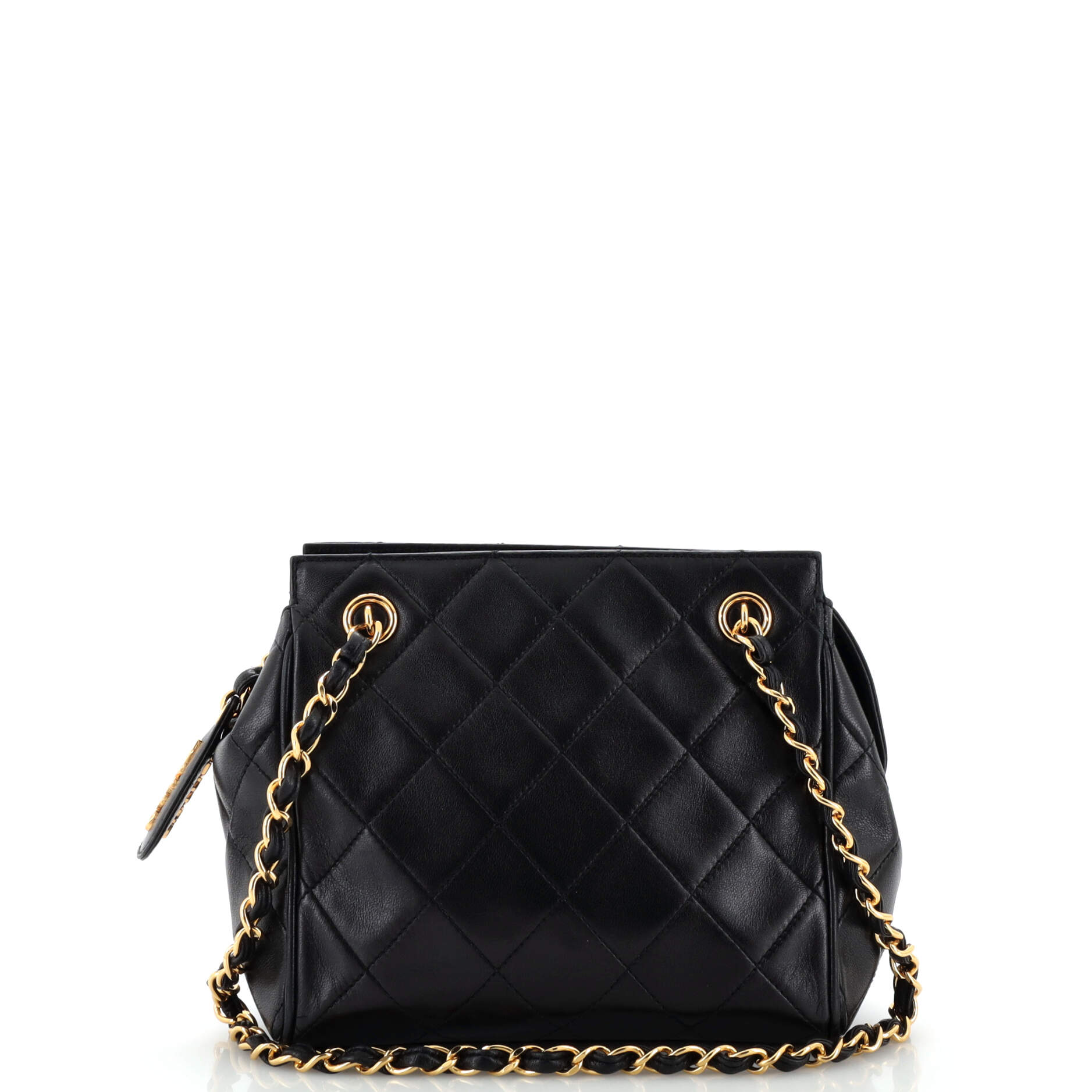 Vintage Chain Tote Quilted Lambskin Mini