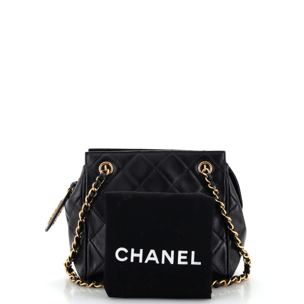 Vintage Chain Tote Quilted Lambskin Mini