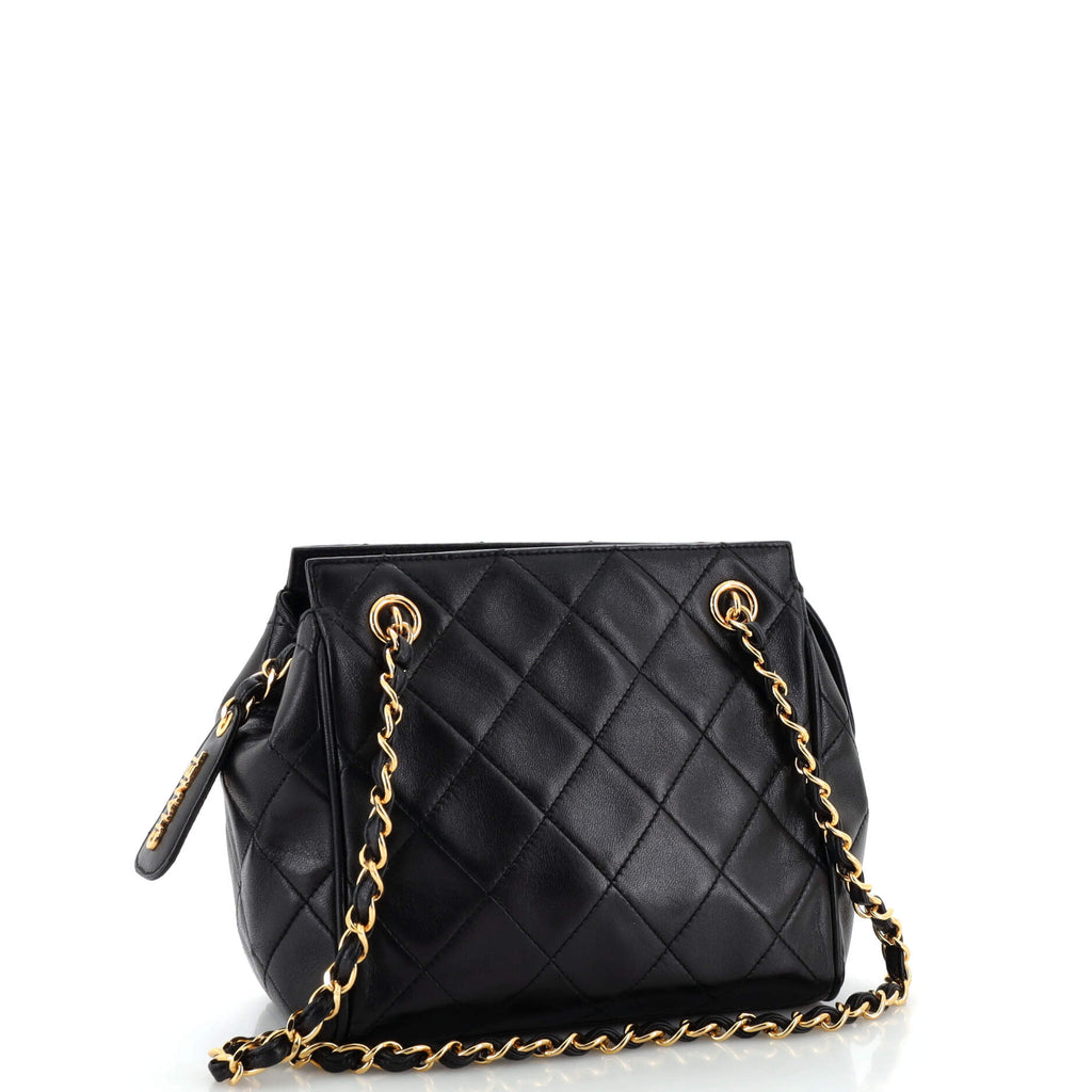 Vintage Chain Tote Quilted Lambskin Mini