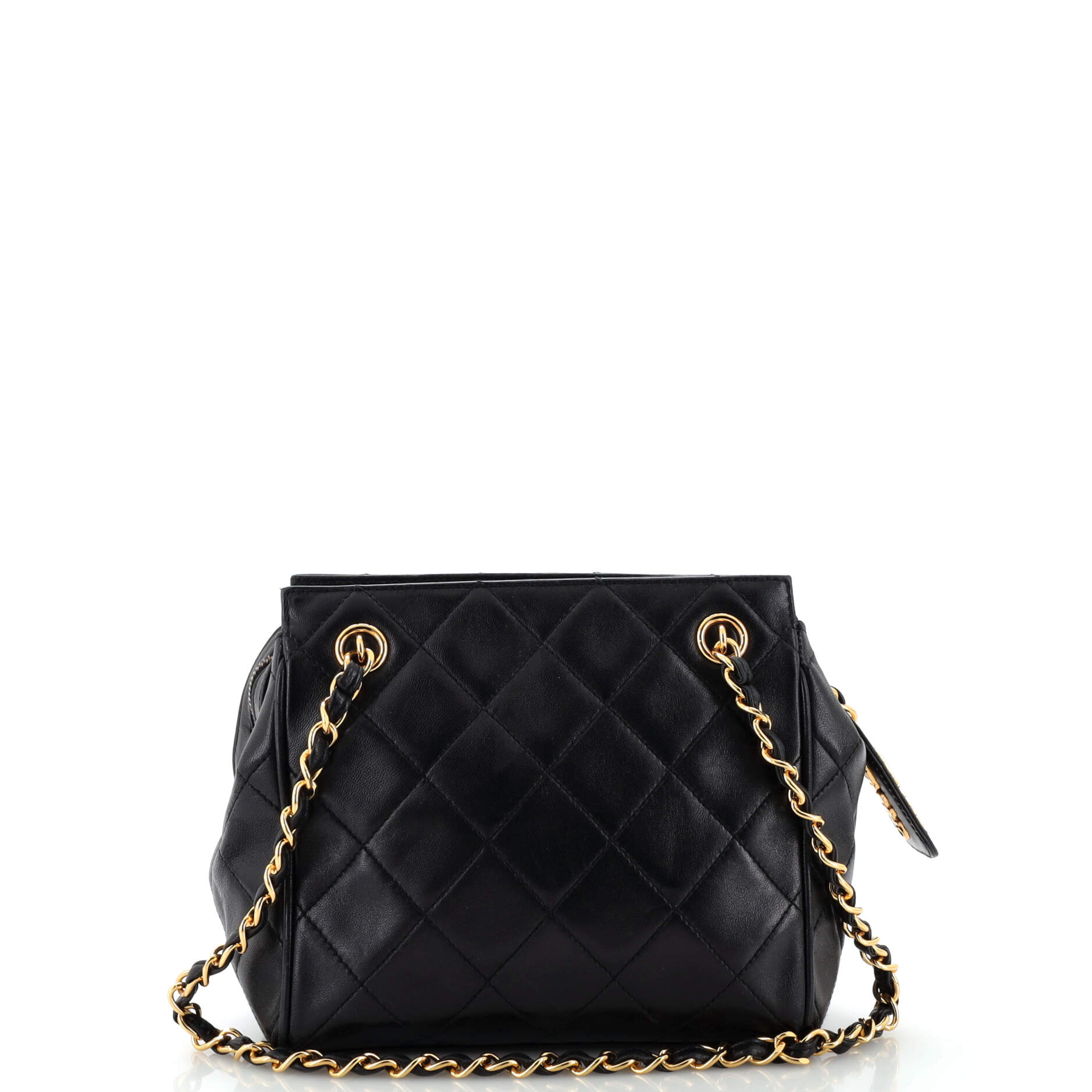 Vintage Chain Tote Quilted Lambskin Mini