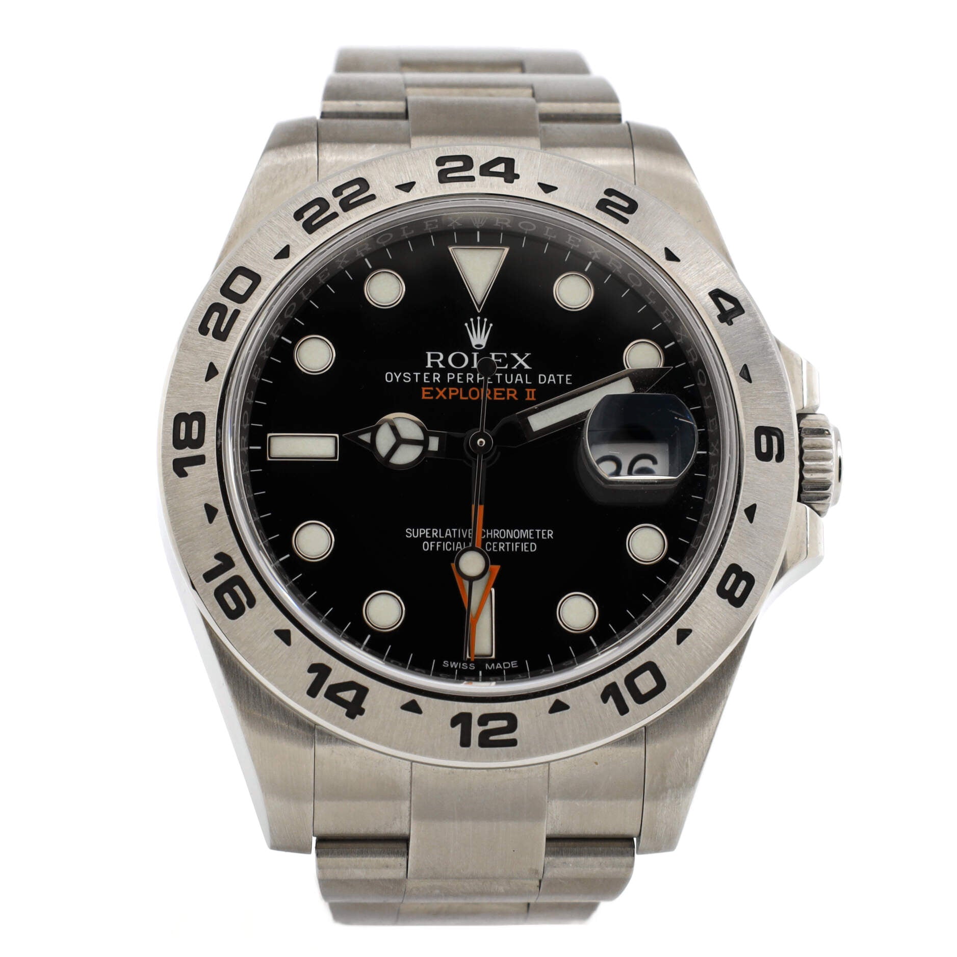 Oyster Perpetual Explorer II Automatic Watch Stainless Steel 42