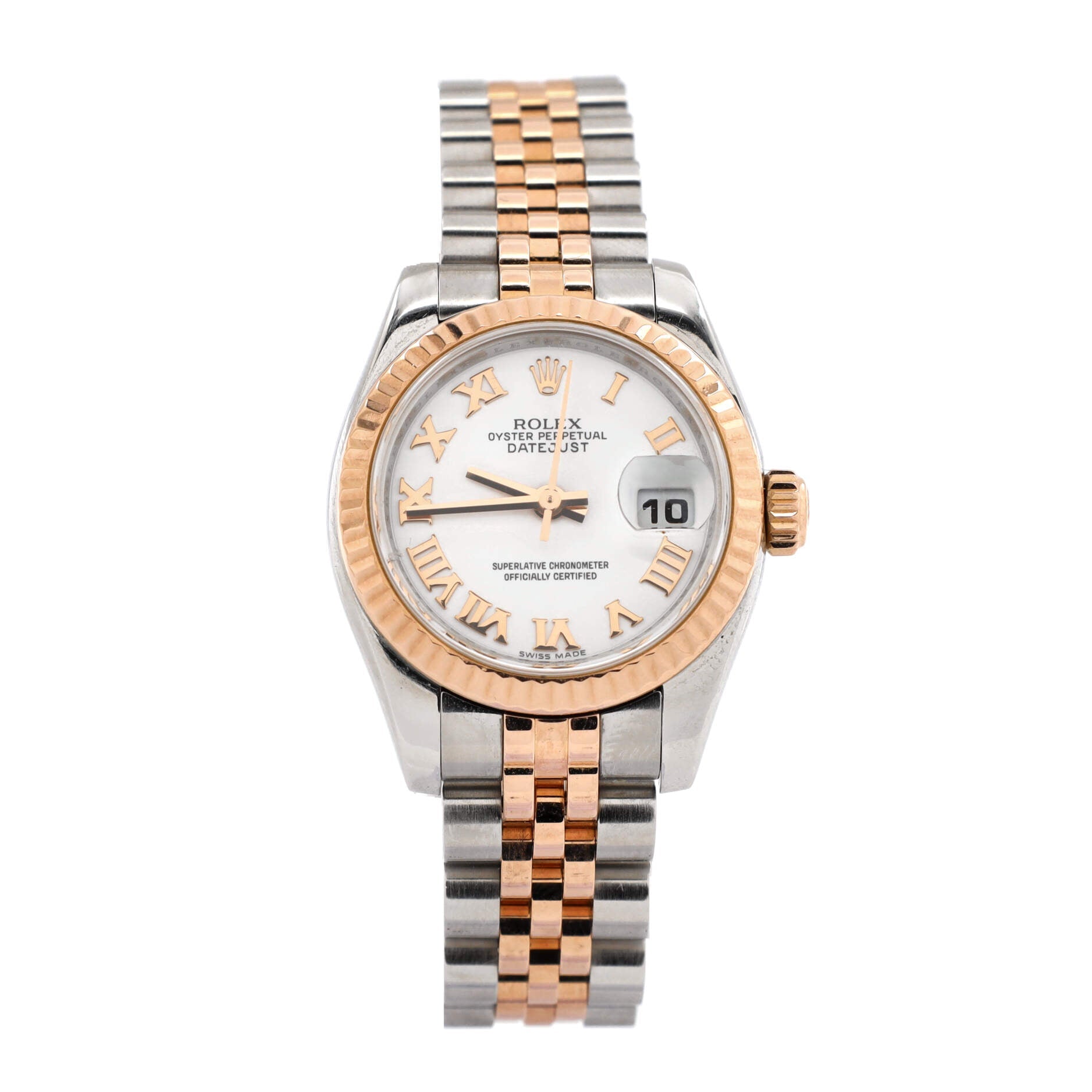 Oyster Perpetual Datejust Automatic Watch Stainless Steel and Rose Gold 26