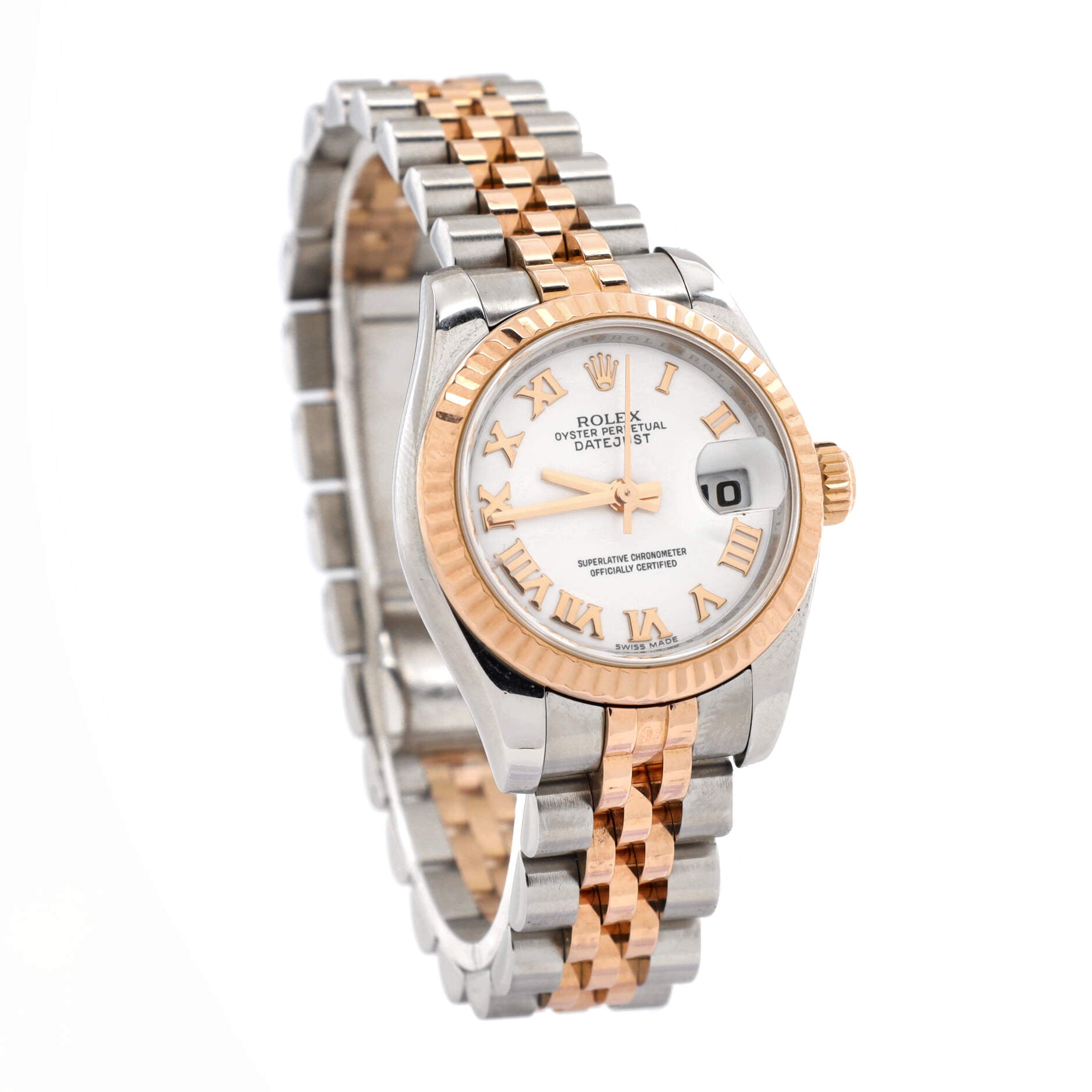 Oyster Perpetual Datejust Automatic Watch Stainless Steel and Rose Gold 26