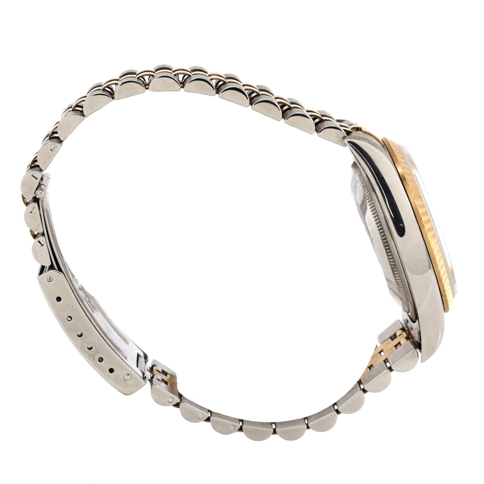 Oyster Perpetual Datejust Automatic Watch Stainless Steel and Yellow Gold with Diamond Markers 36