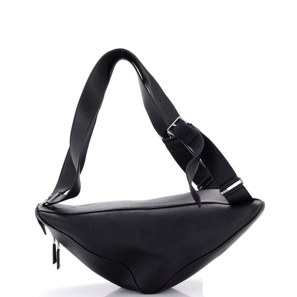 Triangle Zip Backpack Leather