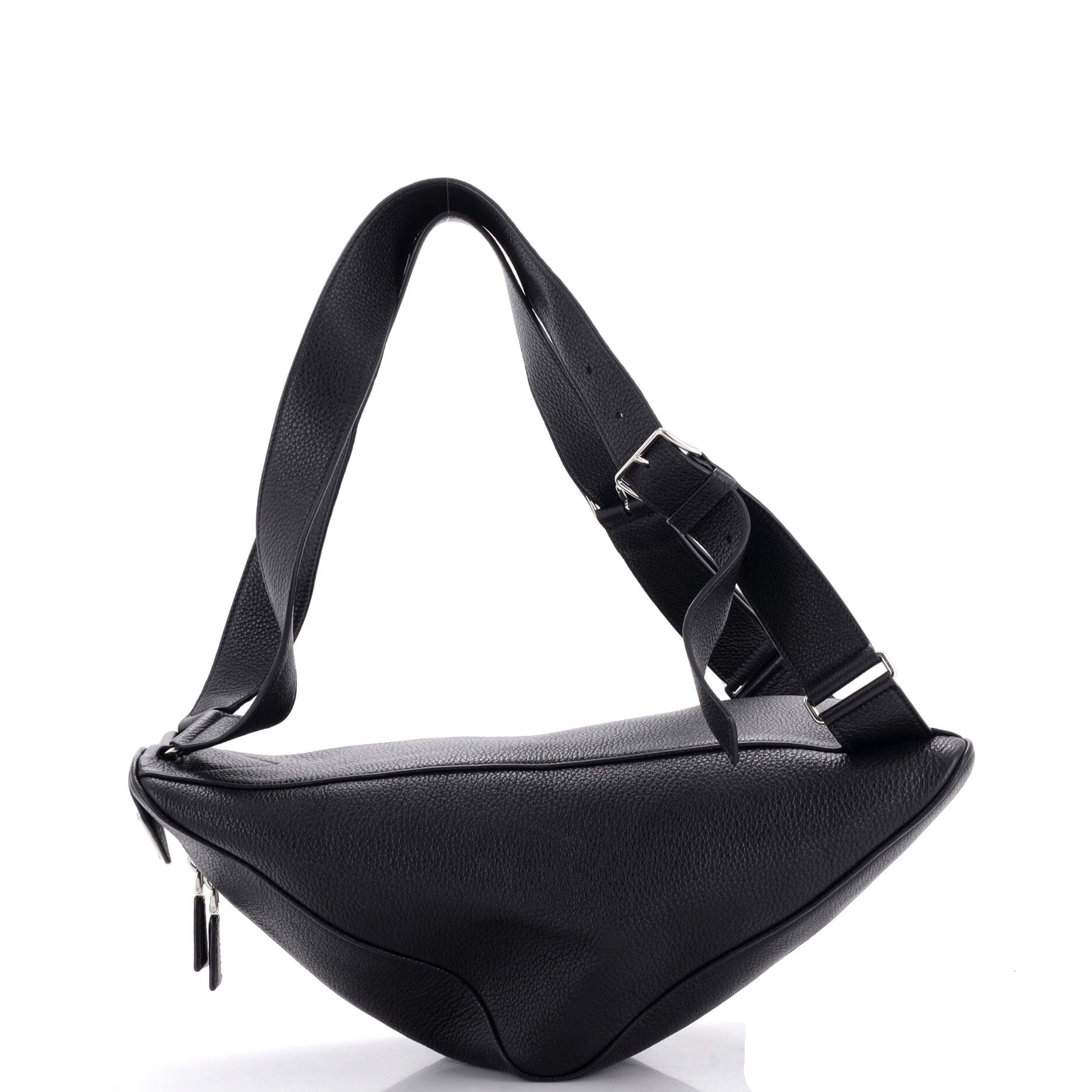 Triangle Zip Backpack Leather