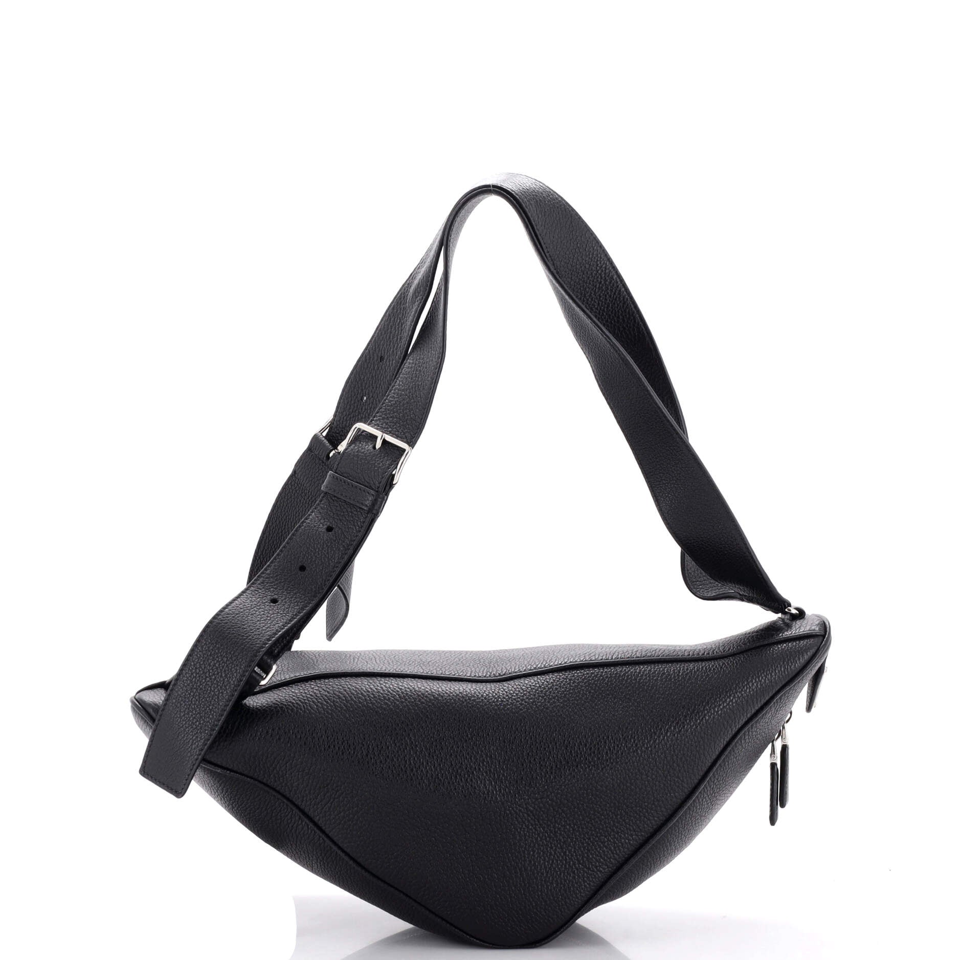 Triangle Zip Backpack Leather