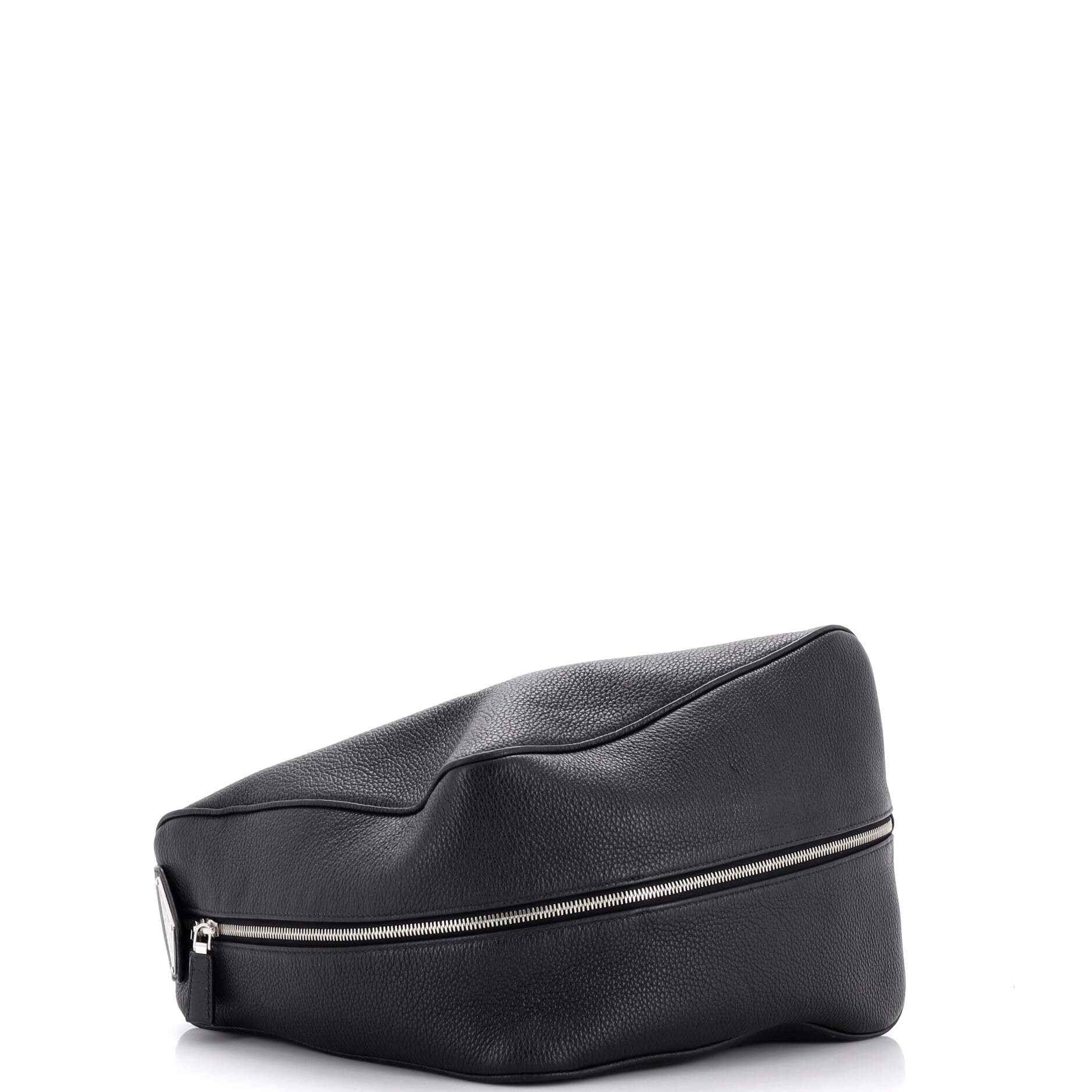 Triangle Zip Backpack Leather