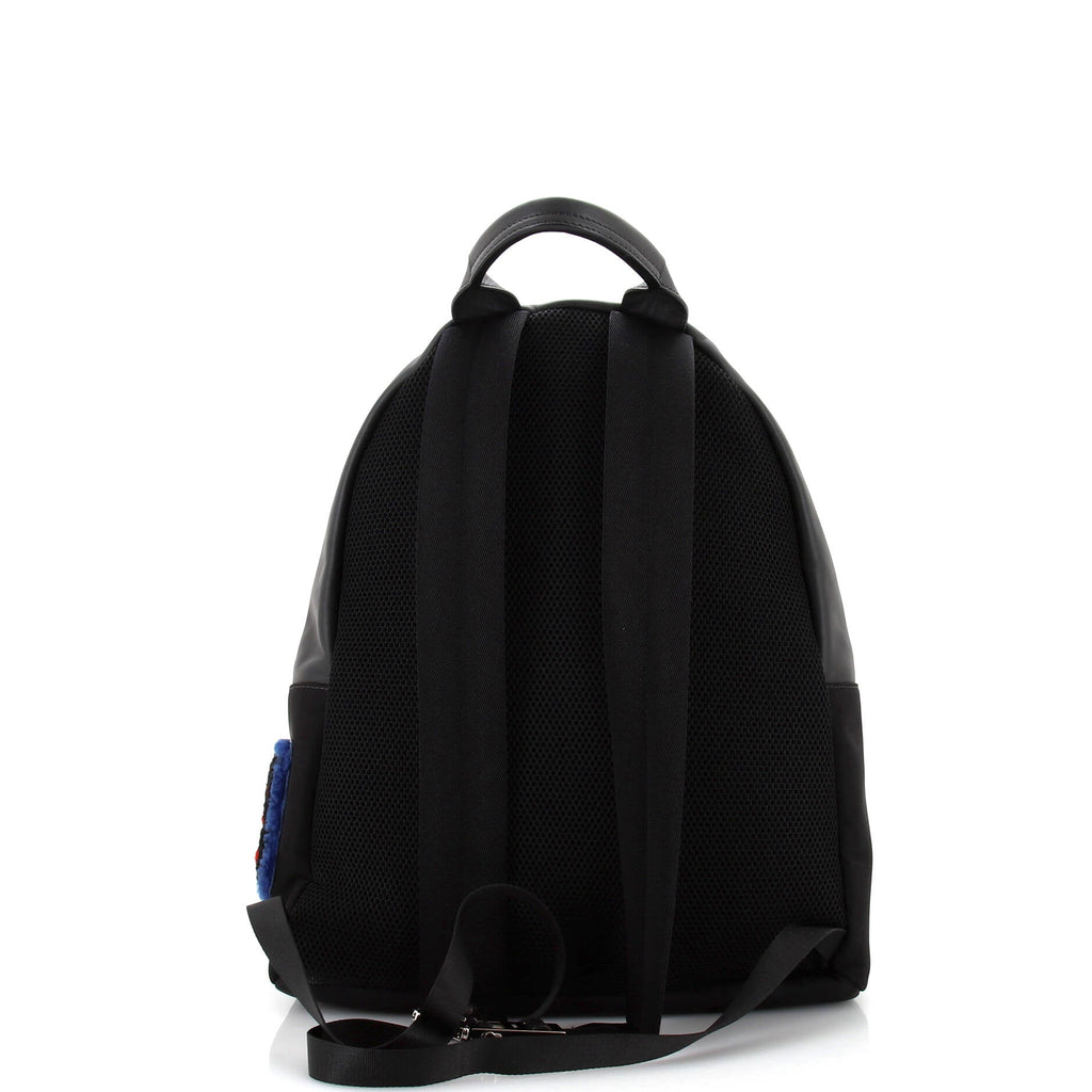 Front Pocket Backpack Nylon with Shearling Medium